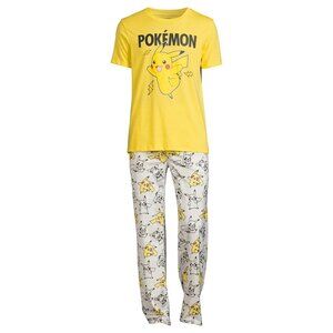 Pokemon Men's Pika Bolt Graphic Tee and Pants Sleep Set (2-Piece)